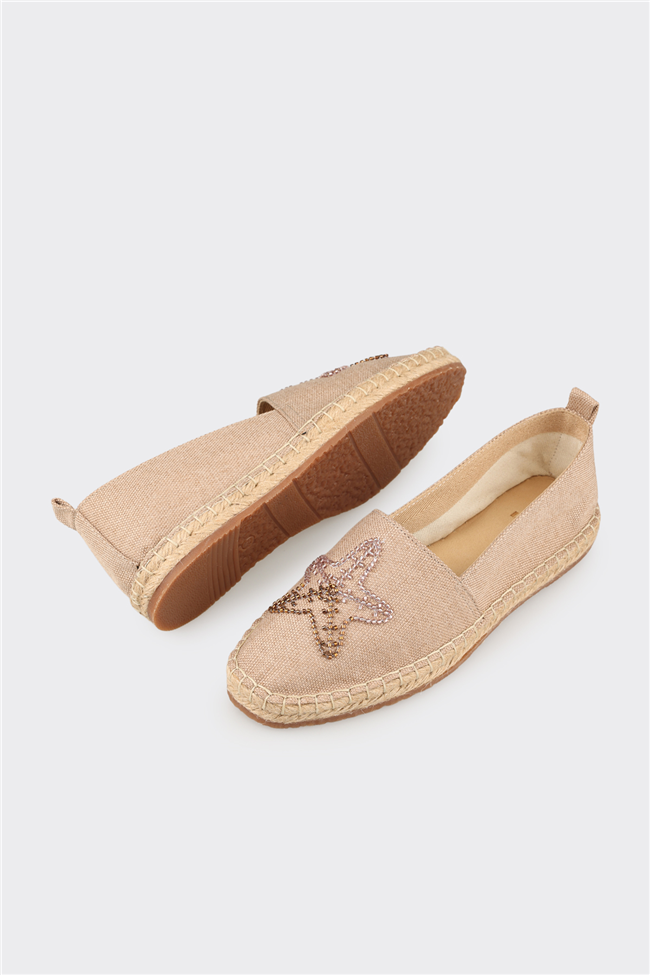 Naturel Kadın Düz Espadril