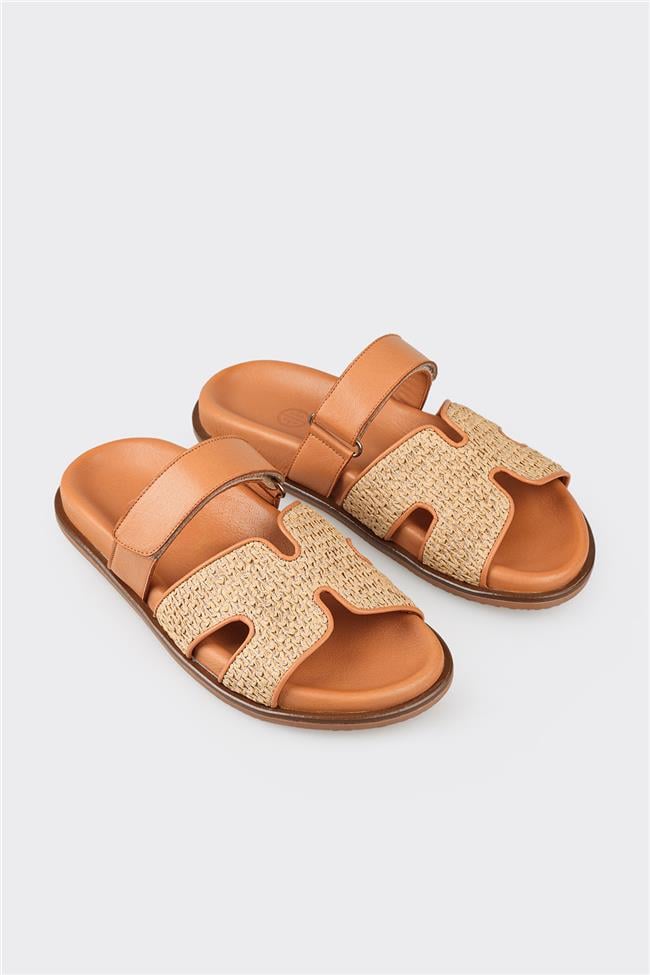 Naturel Kadın Düz Terlik