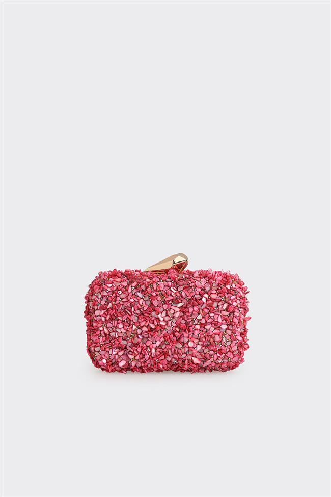 Pembe Kadın Küçük El Çantası