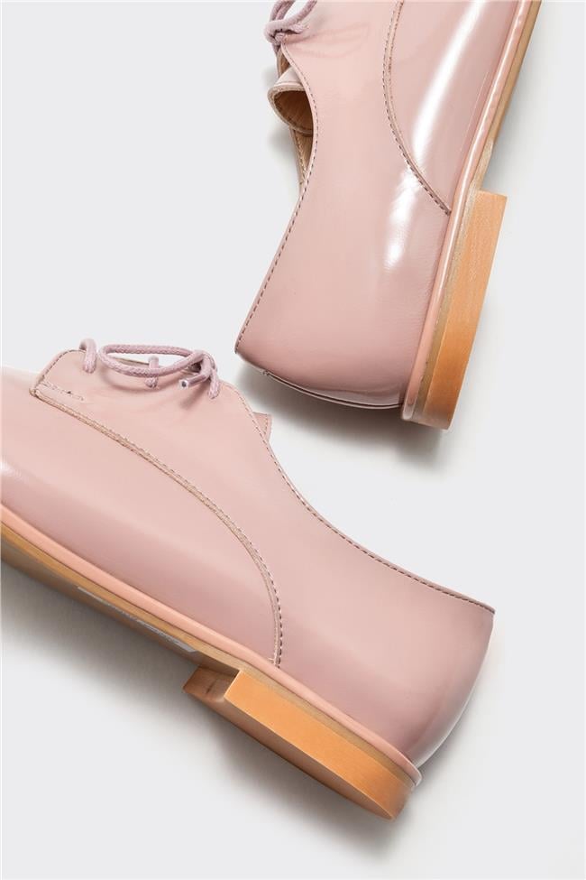 Pudra Deri Kadın Oxford