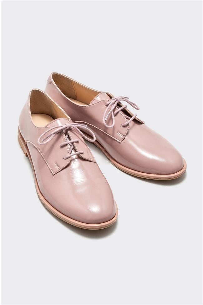 Pudra Deri Kadın Oxford