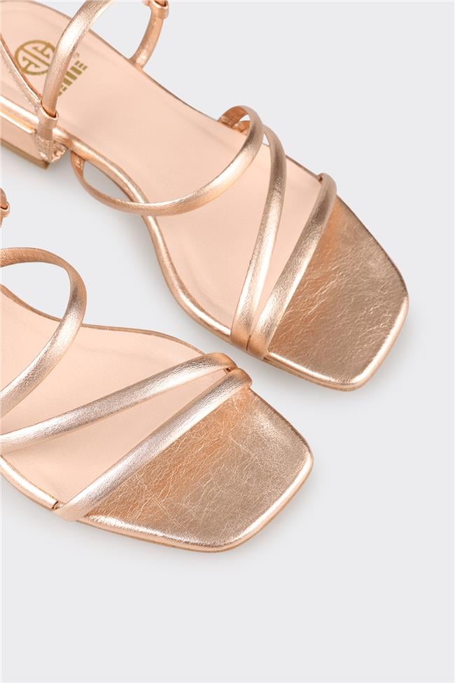 Rose Deri Kadın Topuklu Sandalet