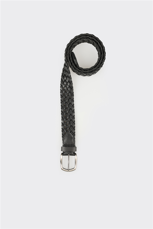 Siyah Deri Erkek Kemer