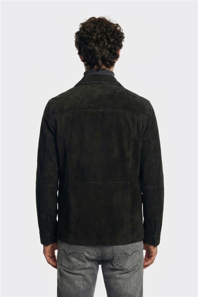 Siyah Deri Erkek Ceket