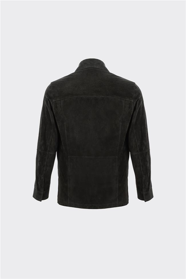 Siyah Deri Erkek Ceket