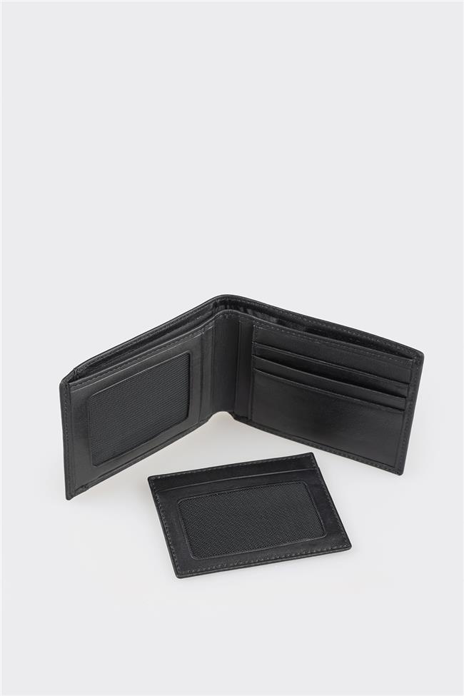 Siyah Deri Erkek Cüzdan