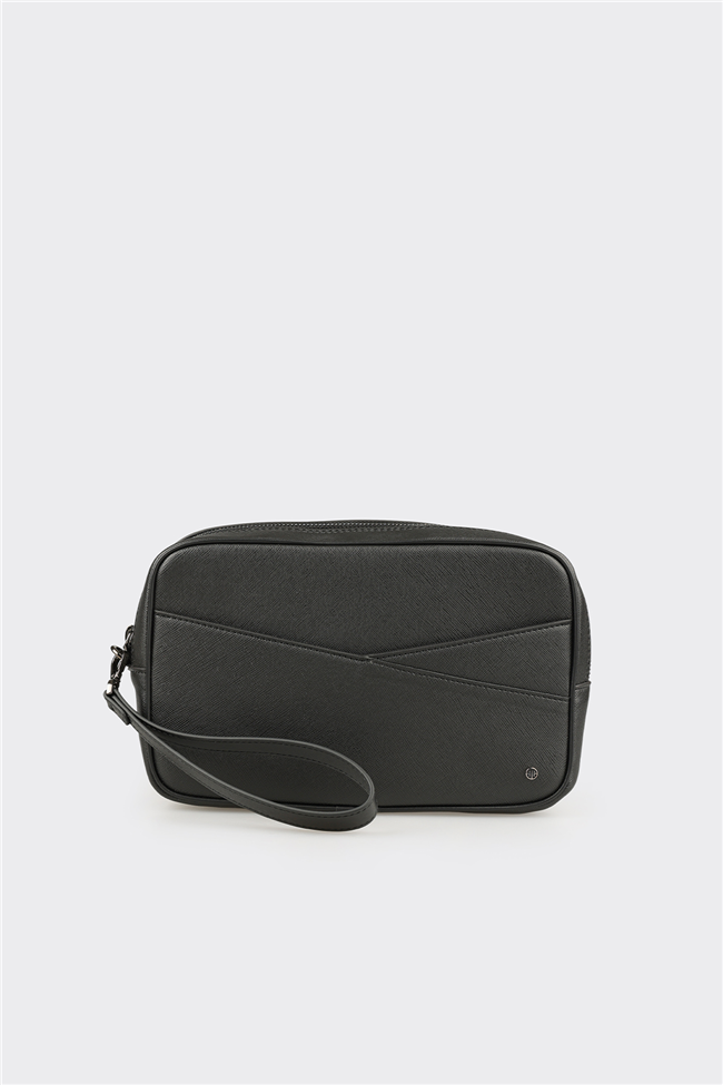 Siyah Deri Erkek El Çantası