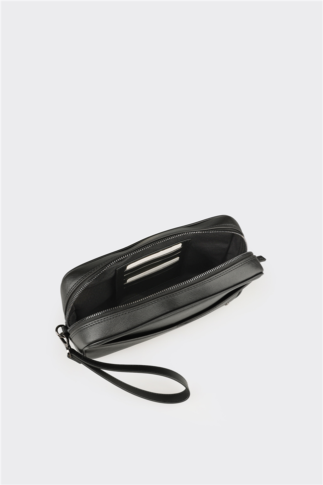 Siyah Deri Erkek El Çantası