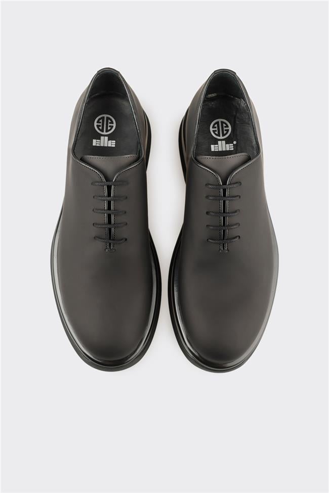 Siyah Deri Erkek Günlük Ayakkabı