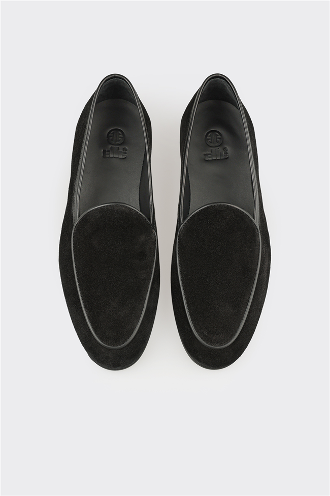 Siyah Deri Erkek Günlük Ayakkabı