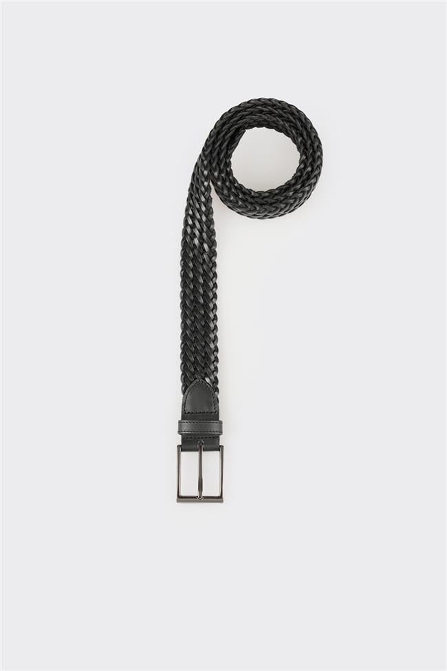 Siyah Deri Erkek Kemer