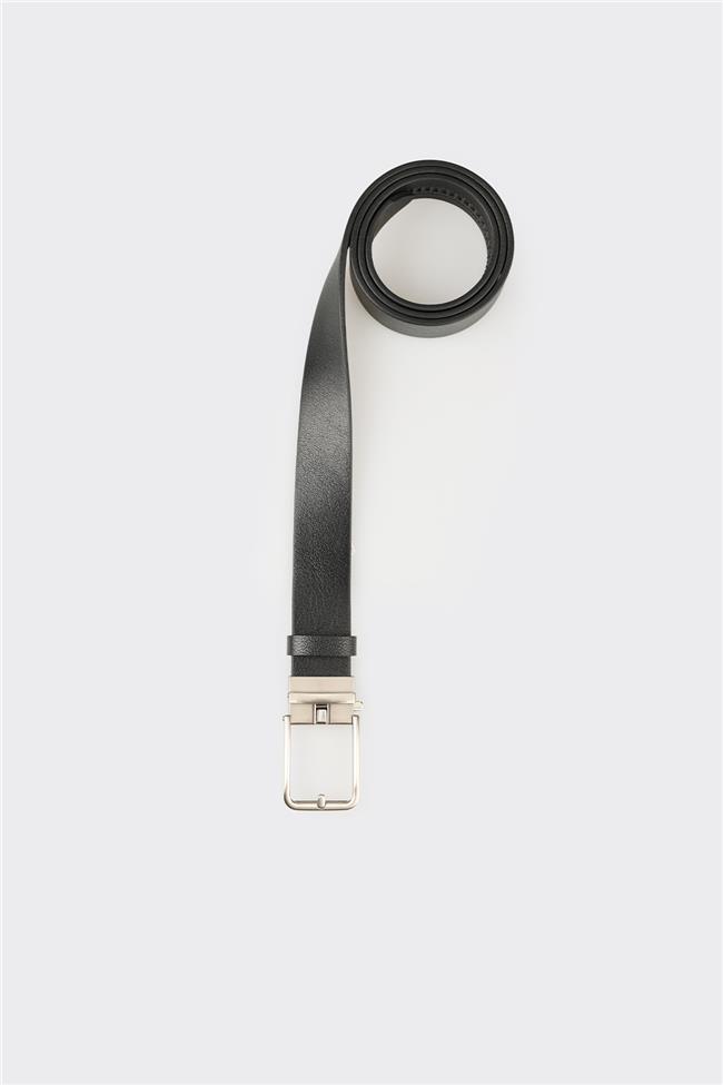 Siyah Deri Erkek Kemer