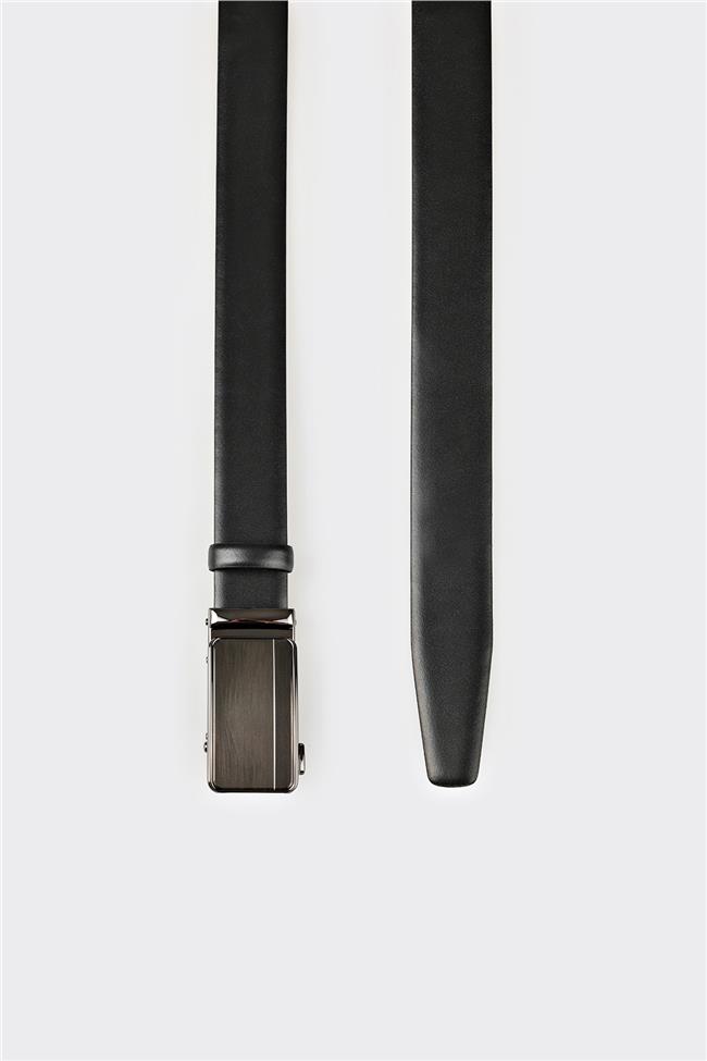 Siyah Deri Erkek Kemer