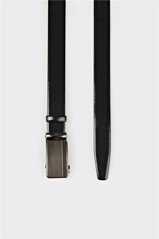 Siyah Deri Erkek Kemer