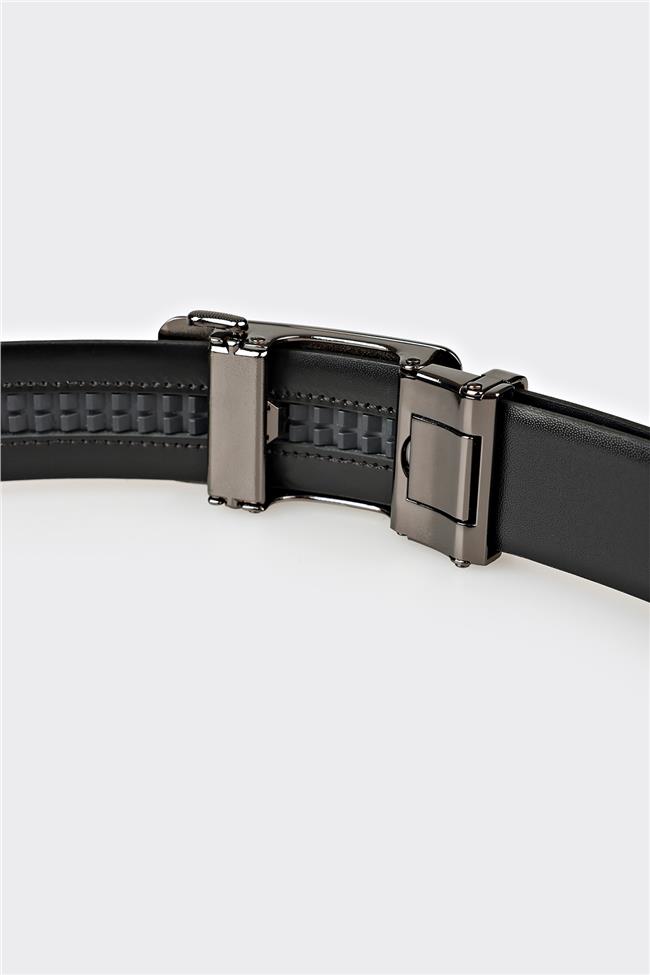 Siyah Deri Erkek Kemer