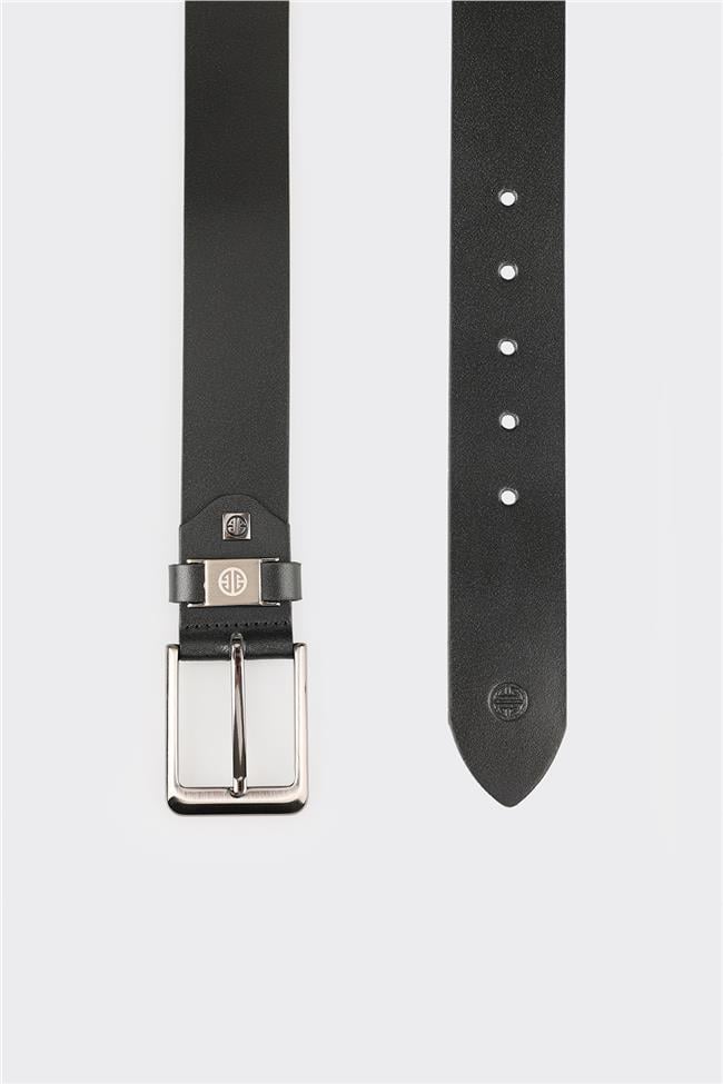 Siyah Deri Erkek Kemer