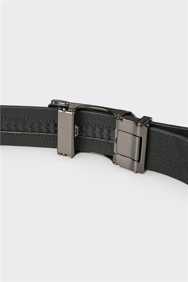Siyah Deri Erkek Kemer