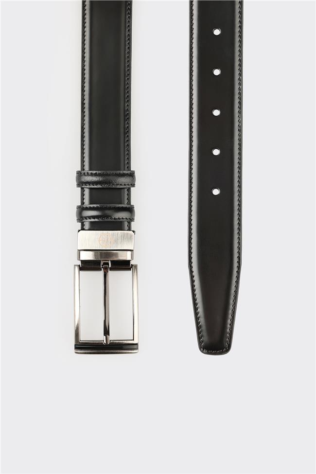 Siyah Deri Erkek Kemer