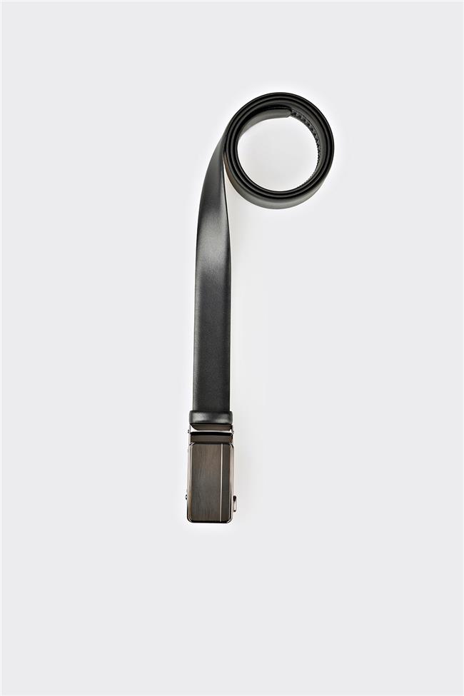 Siyah Deri Erkek Kemer