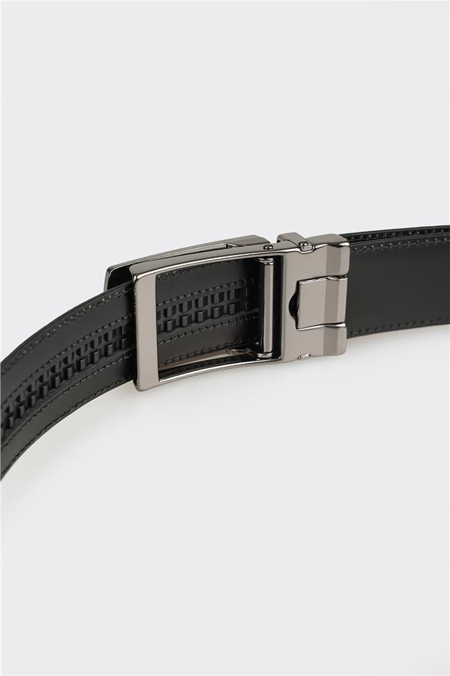 Siyah Deri Erkek Kemer