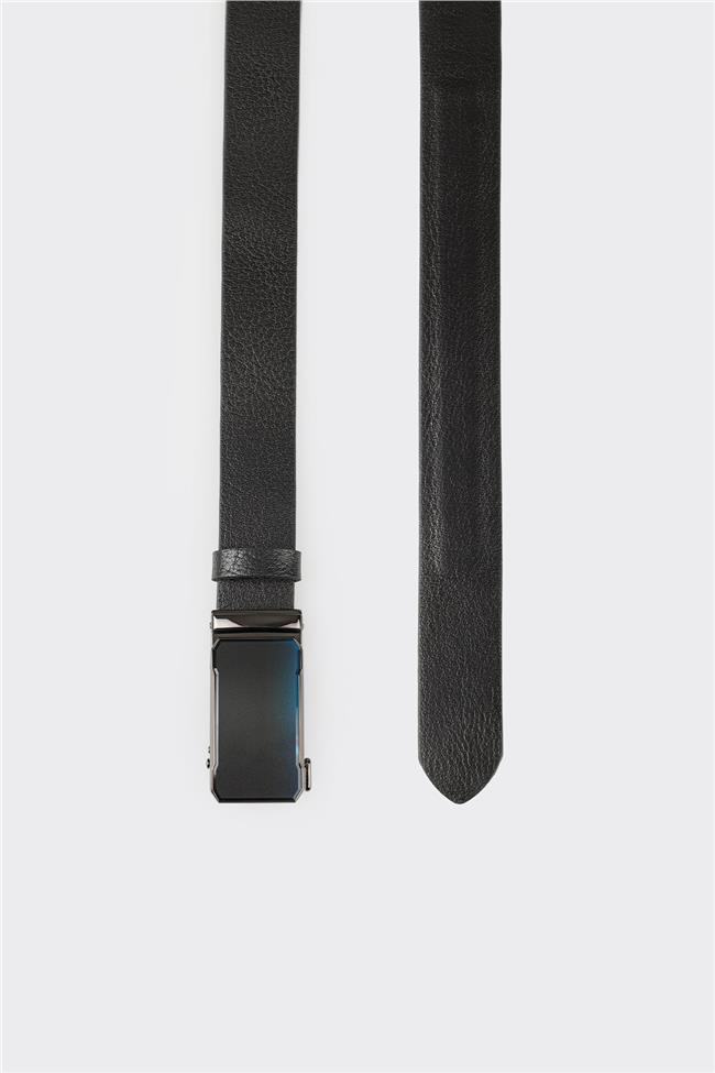 Siyah Deri Erkek Kemer