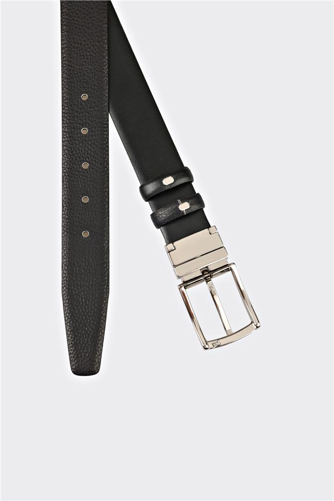 Siyah Deri Erkek Kemer