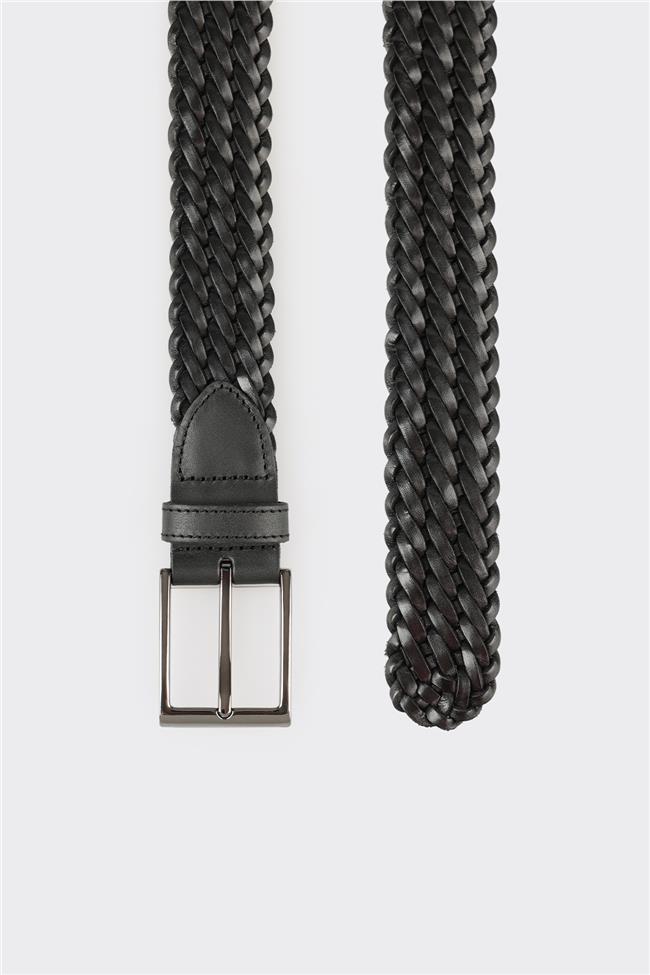 Siyah Deri Erkek Kemer