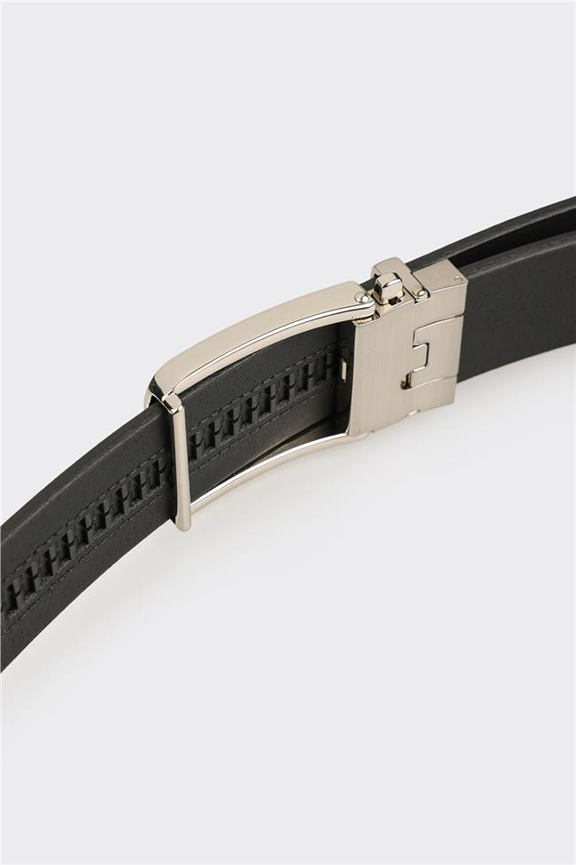 Siyah Deri Erkek Kemer