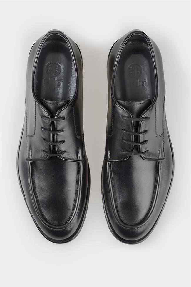 Siyah Deri Erkek Klasik Ayakkabı