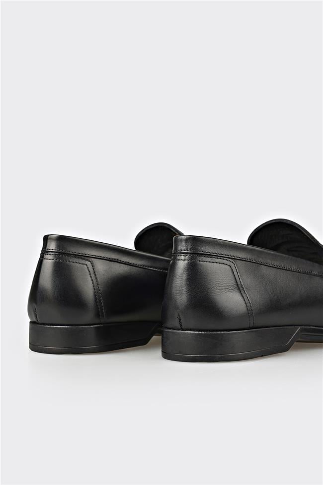 Siyah Deri Erkek Klasik Ayakkabı