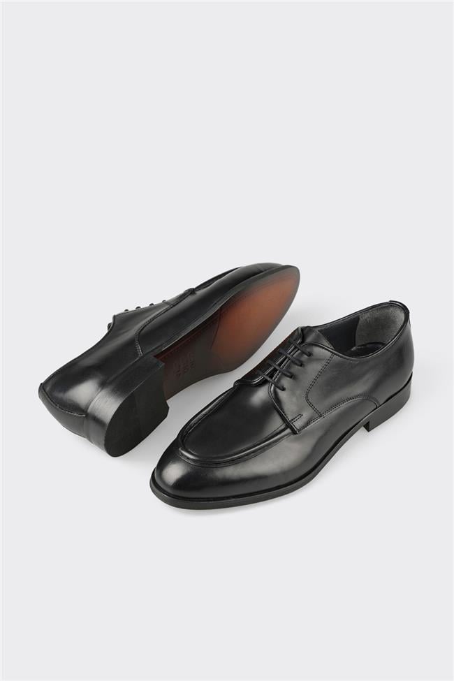 Siyah Deri Erkek Klasik Ayakkabı