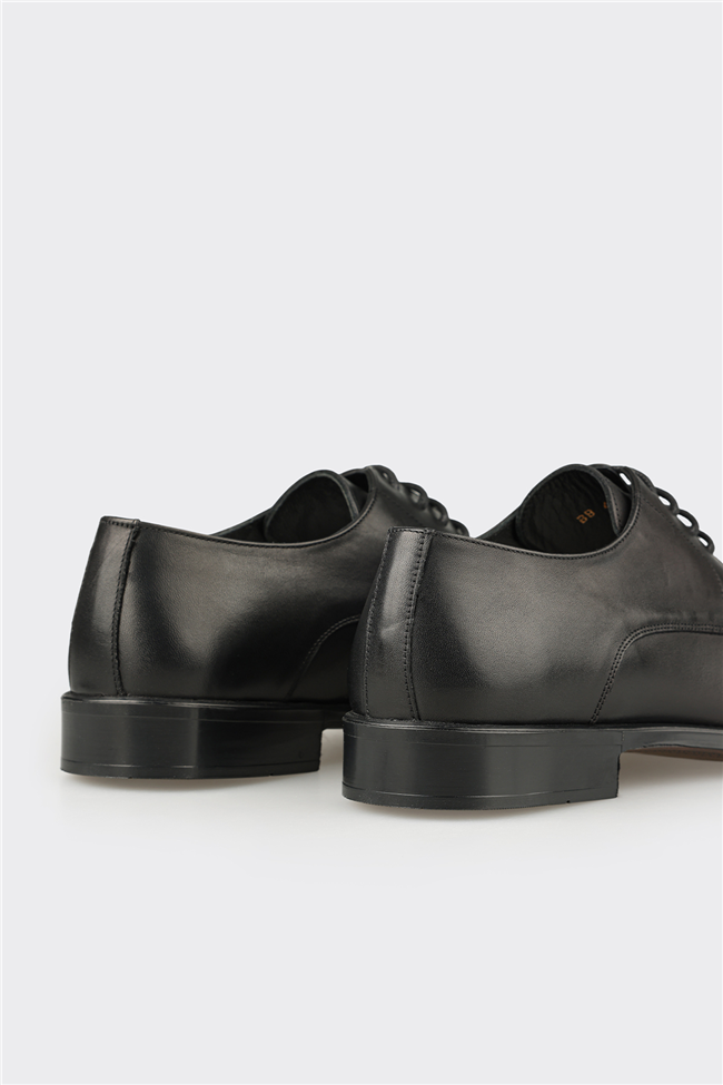 Siyah Deri Erkek Klasik Ayakkabı