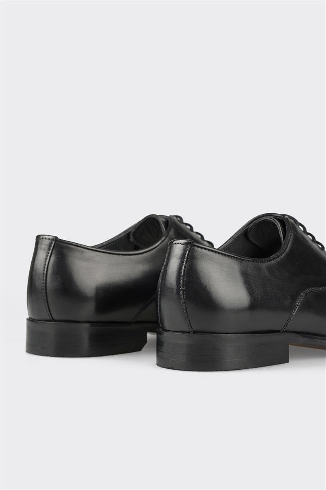 Siyah Deri Erkek Klasik Ayakkabı