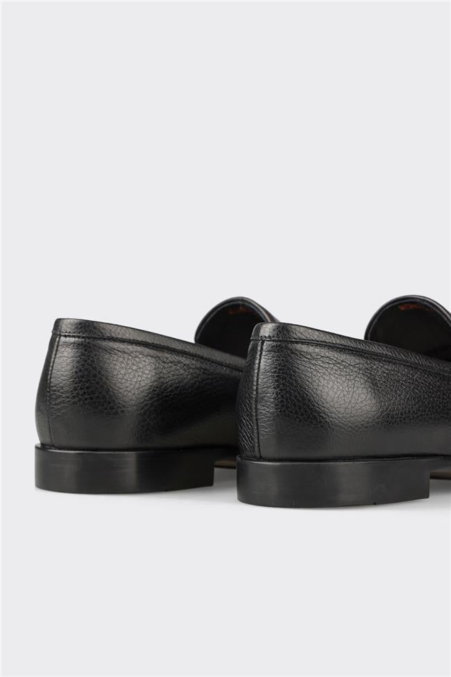 Siyah Deri Erkek Klasik Ayakkabı