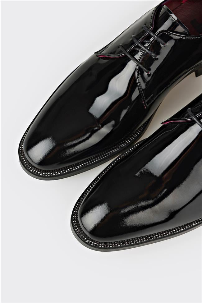 Siyah Deri Erkek Klasik Ayakkabı