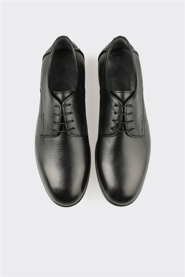 Siyah Deri Erkek Klasik Ayakkabı