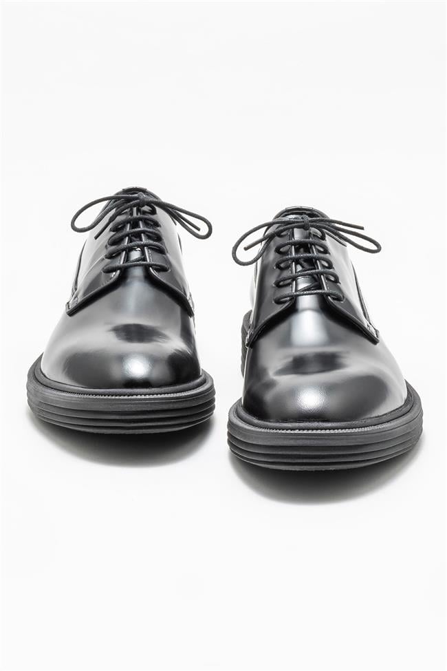 Siyah Deri Erkek Klasik Ayakkabı