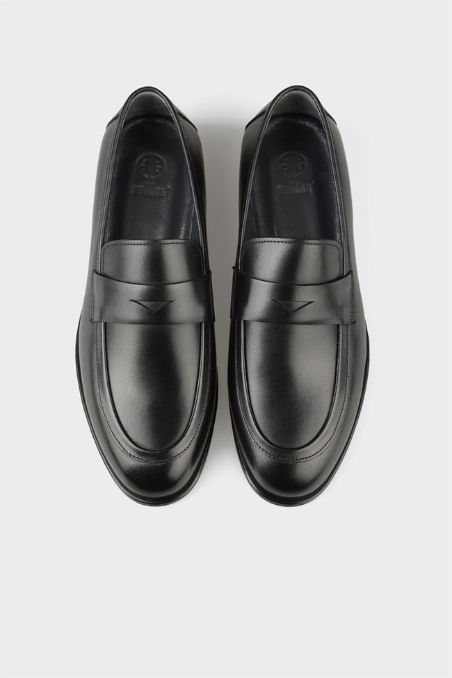 Siyah Deri Erkek Klasik Ayakkabı