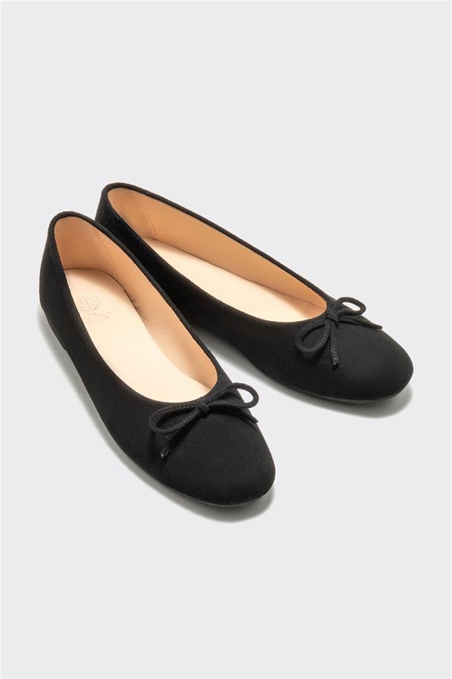 Siyah Deri Kadın Babet