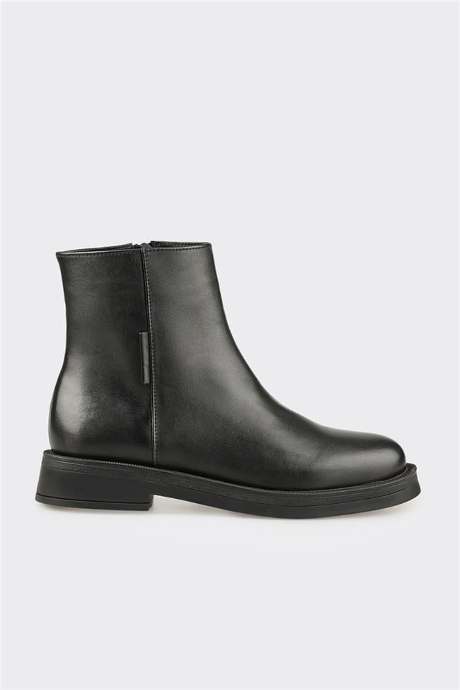 Siyah Deri Kadın Günlük Bot