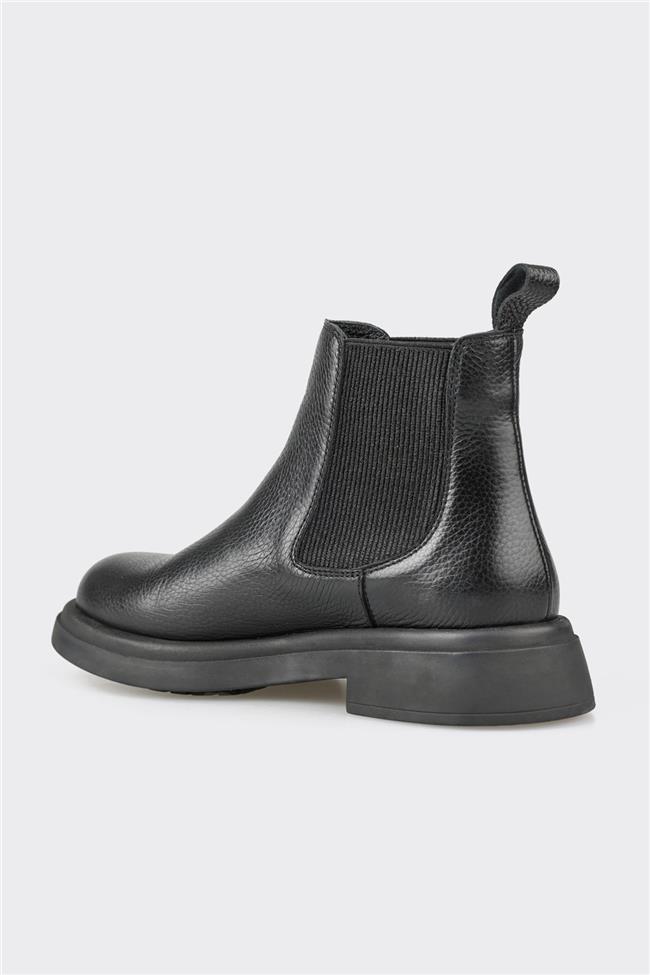 Siyah Deri Kadın Günlük Bot