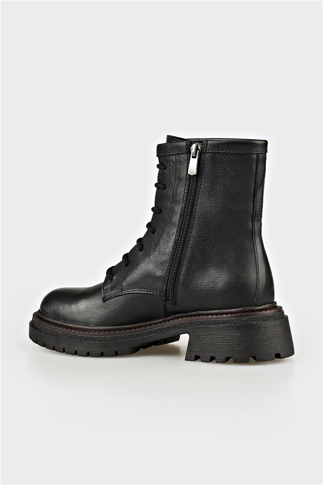 Siyah Deri Kadın Günlük Bot