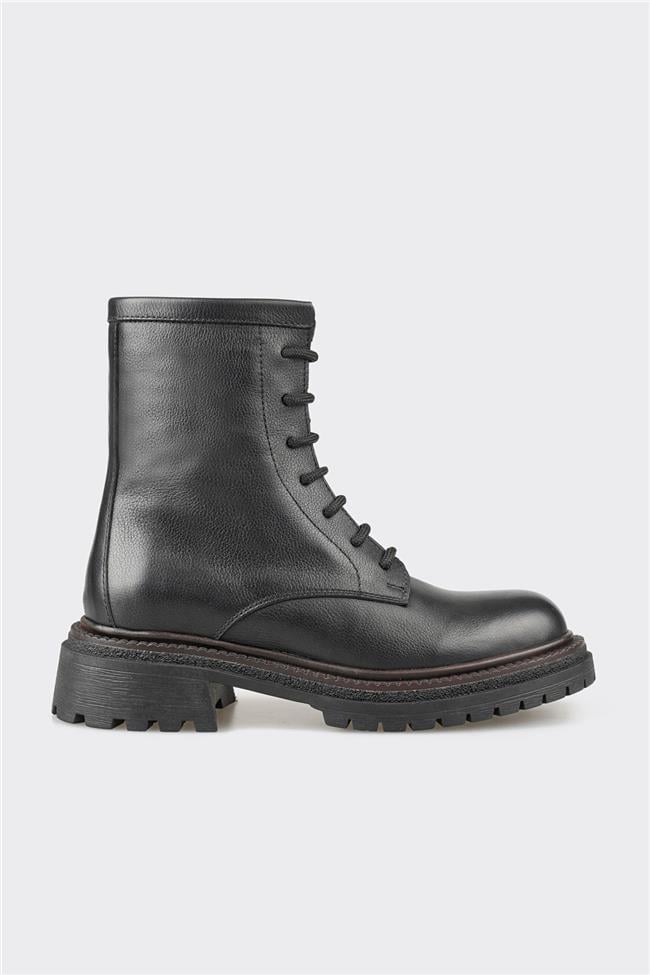 Siyah Deri Kadın Günlük Bot