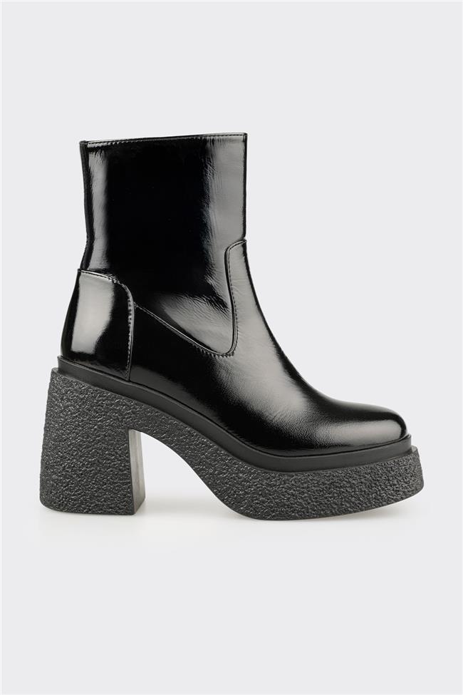 Siyah Deri Kadın Günlük Bot