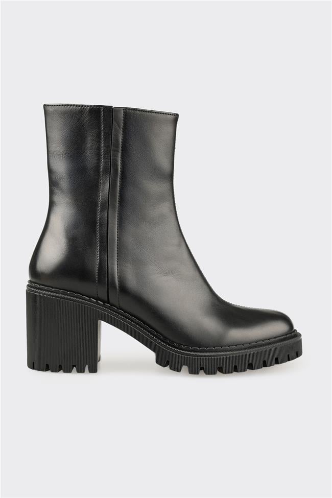 Siyah Deri Kadın Günlük Bot