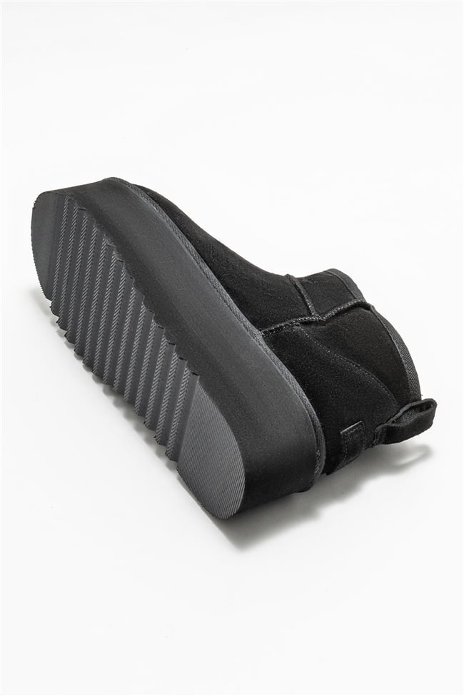 Siyah Deri Kadın Günlük Bot