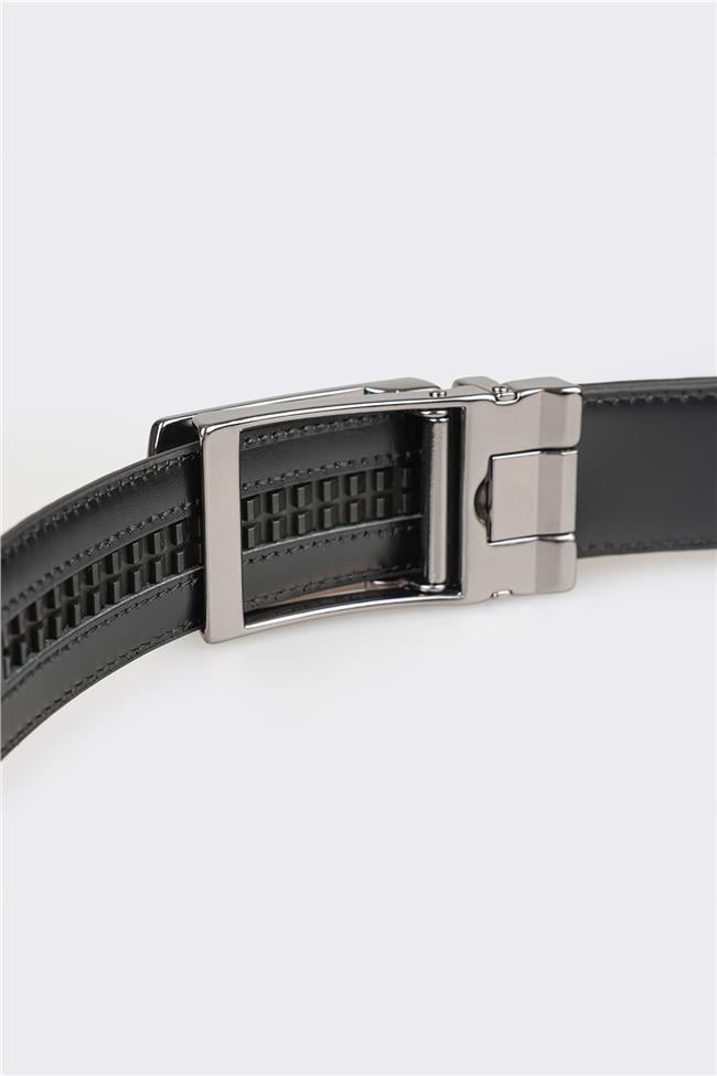 Siyah Deri Erkek Kemer