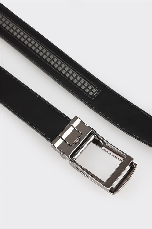 Siyah Deri Erkek Kemer