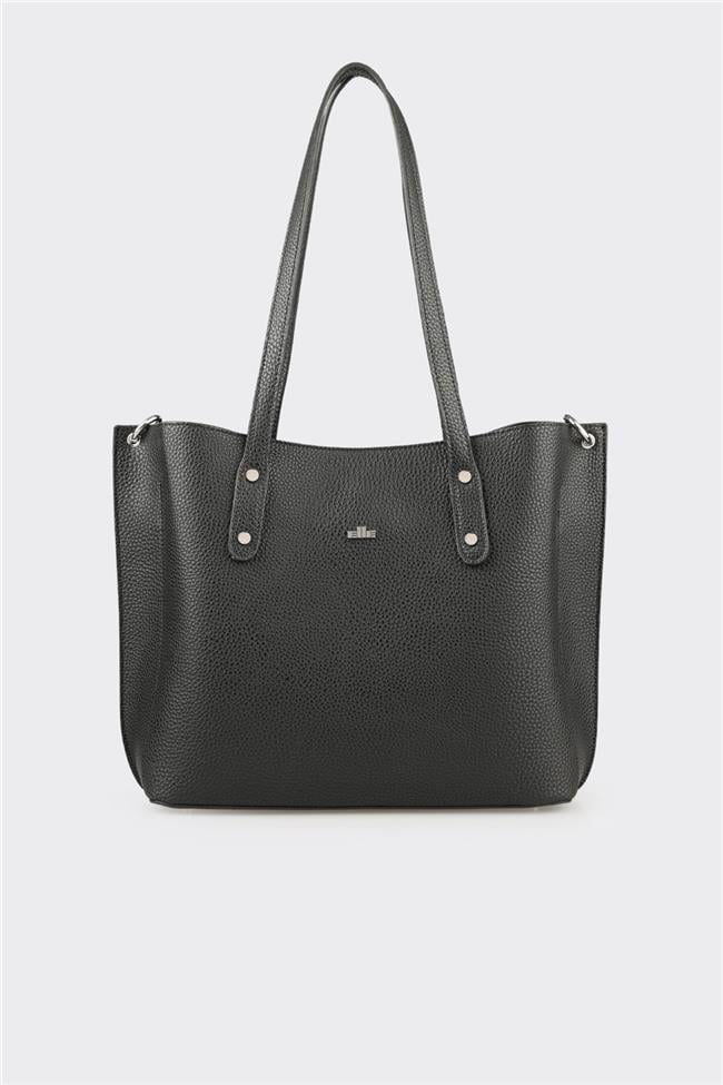 Siyah Kadın Büyük Omuz Çantası