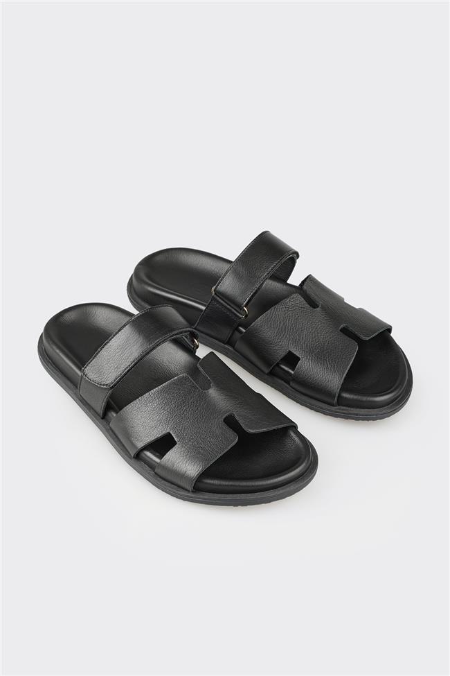 Siyah Kadın Düz Terlik